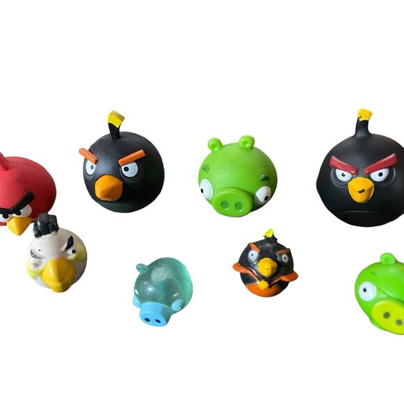 Angry Birds Game Plastic & Rubber Figures Lot Of 9 Star Wars Han Solo - Picture 4 of 5